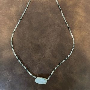 Kendra Scott - Elisa Gold Pendant Necklace In Iridescent Drusy